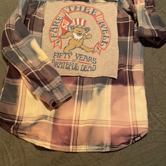 Grateful Dead distressed flannel unisex - Picture 5 of 5